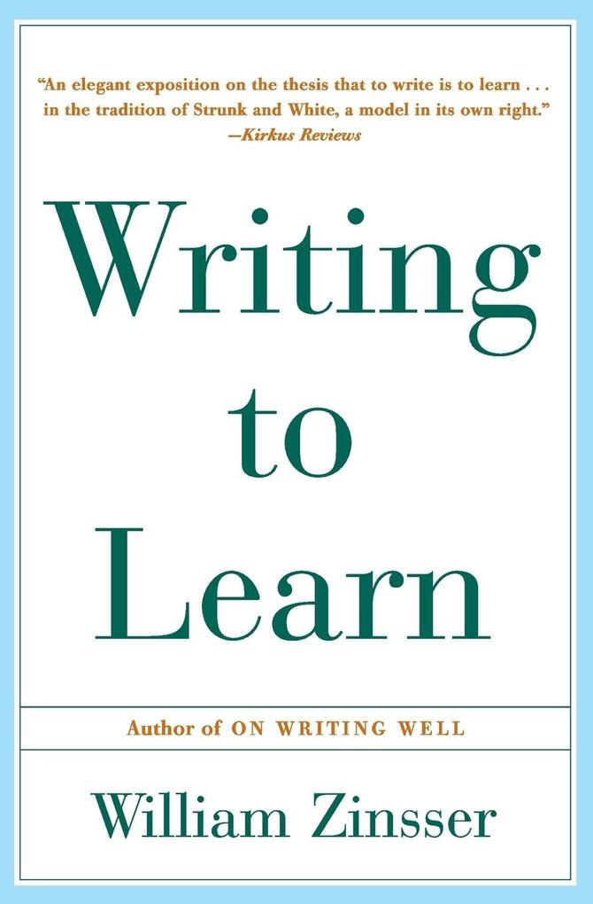 Produktbild: Writing to Learn | William Zinsser
