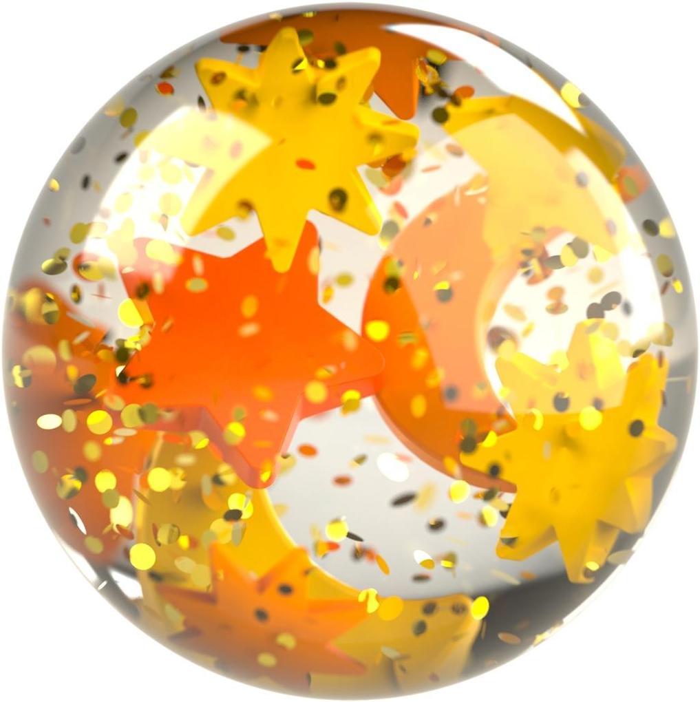 Produktbild: Kullerbü - Effektkugel Glitzer-Sterne