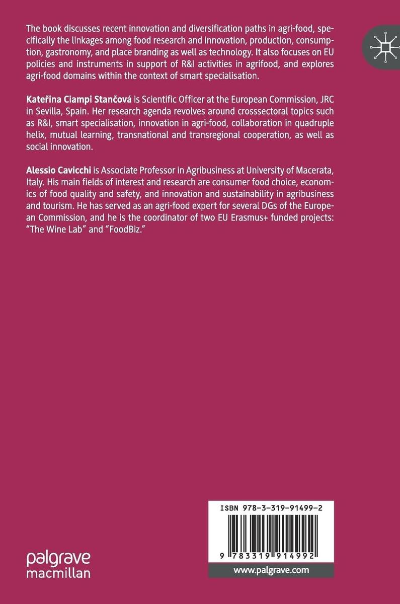 Weitere Ansicht: Smart Specialisation and the Agri-food System | Kateina Ciampi Stanová, Alessio Cavicchi, Katerina Ciampi Stancová