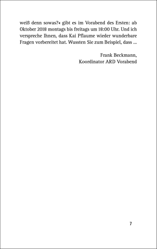 Weitere Ansicht: Wer weiß denn sowas?