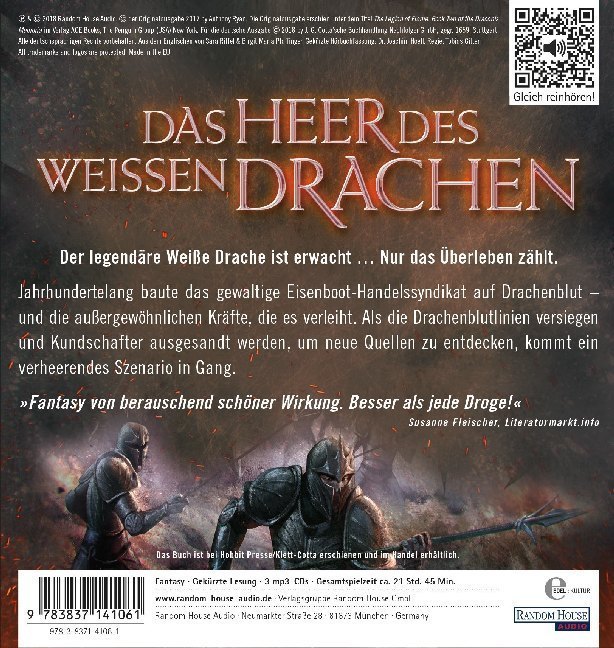 Weitere Ansicht: Das Heer des Weißen Drachen, 3 Audio-CD, 3 MP3 | Anthony Ryan