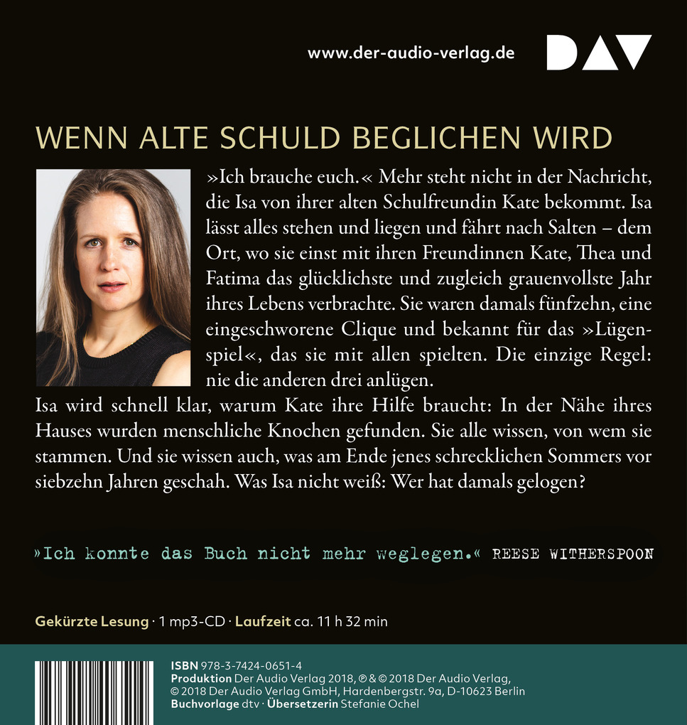 Weitere Ansicht: Wie tief ist deine Schuld, 1 Audio-CD, 1 MP3 | Ruth Ware