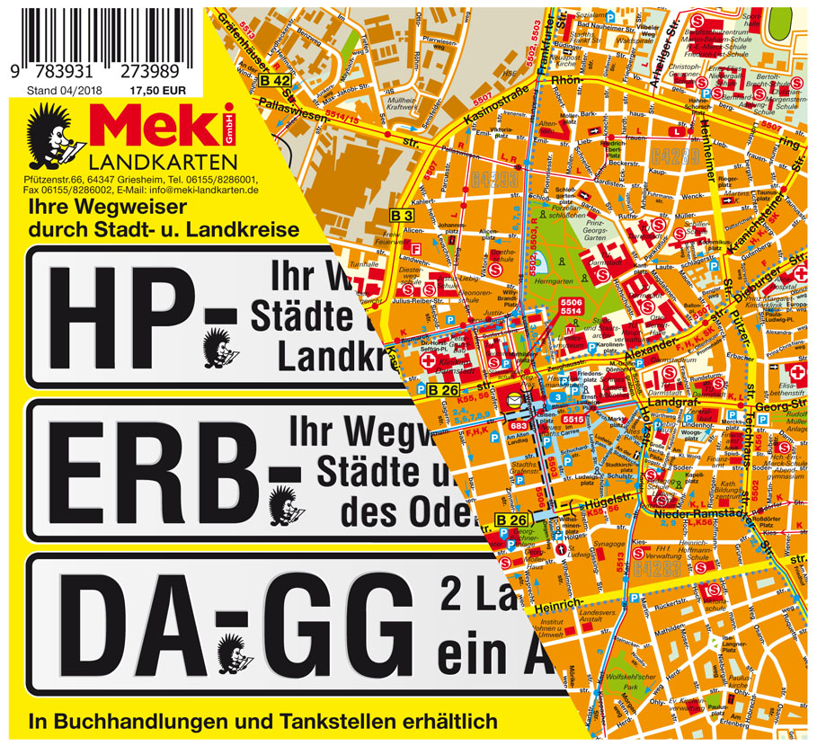 Weitere Ansicht: Städteatlas Landkreis Bergstraße 1:13.000 | Michael Messer
