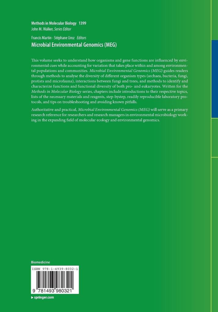 Weitere Ansicht: Microbial Environmental Genomics (MEG)