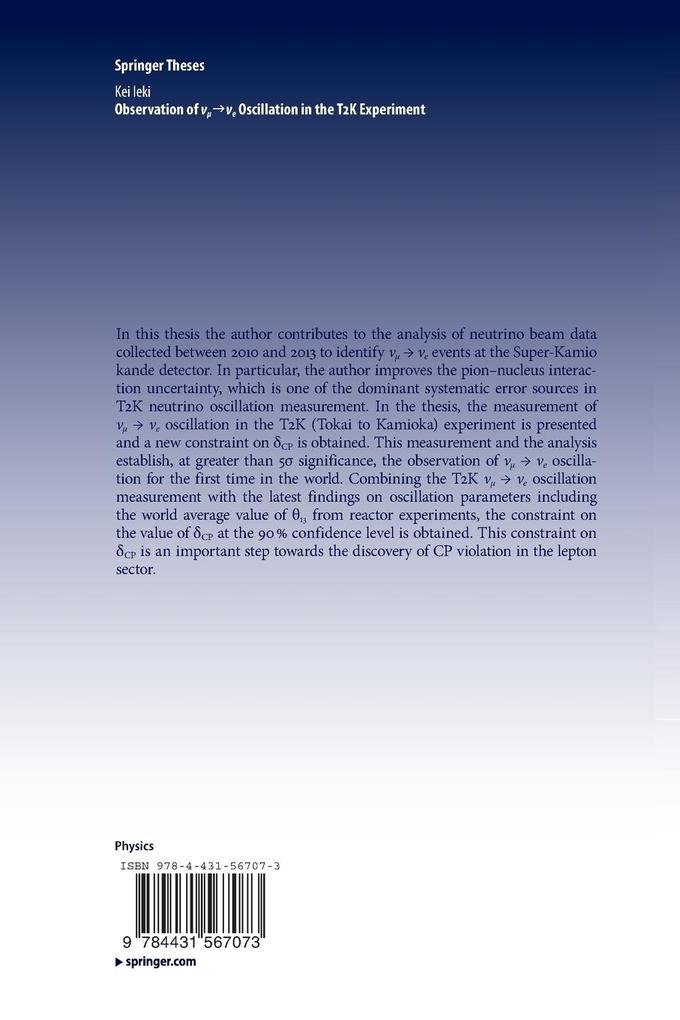 Weitere Ansicht: Observation of __e Oscillation in the T2K Experiment | Kei Ieki
