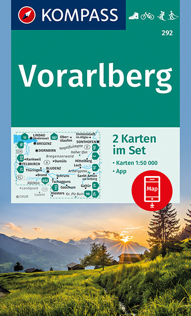 Produktbild: KOMPASS Wanderkarte Vorarlberg