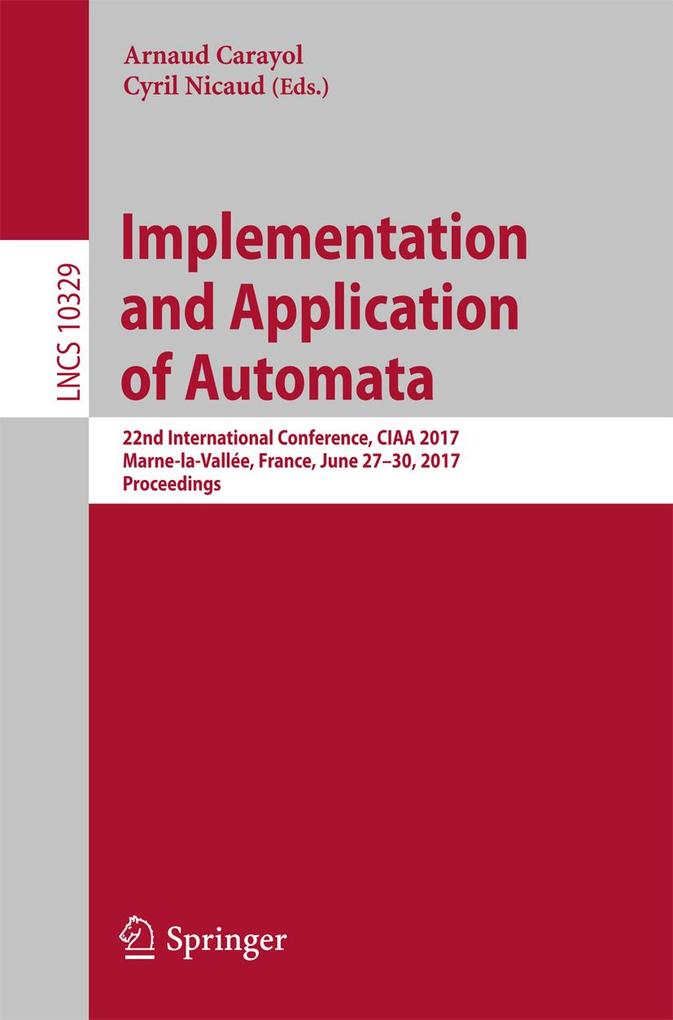 Produktbild: Implementation and Application of Automata