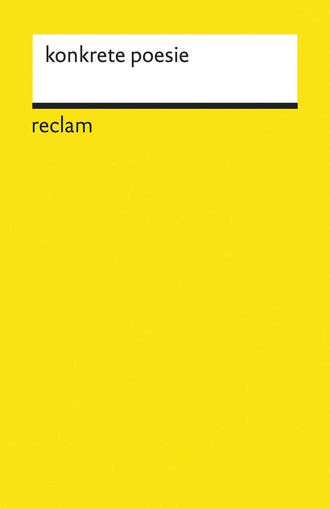 Produktbild: konkrete poesie
