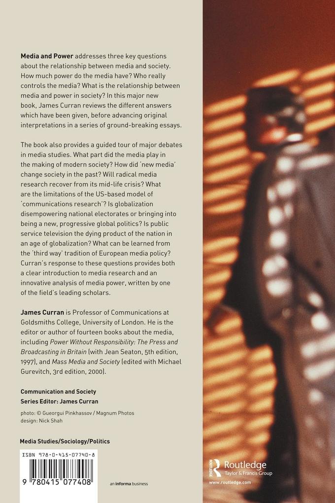Weitere Ansicht: Media and Power | James Curran
