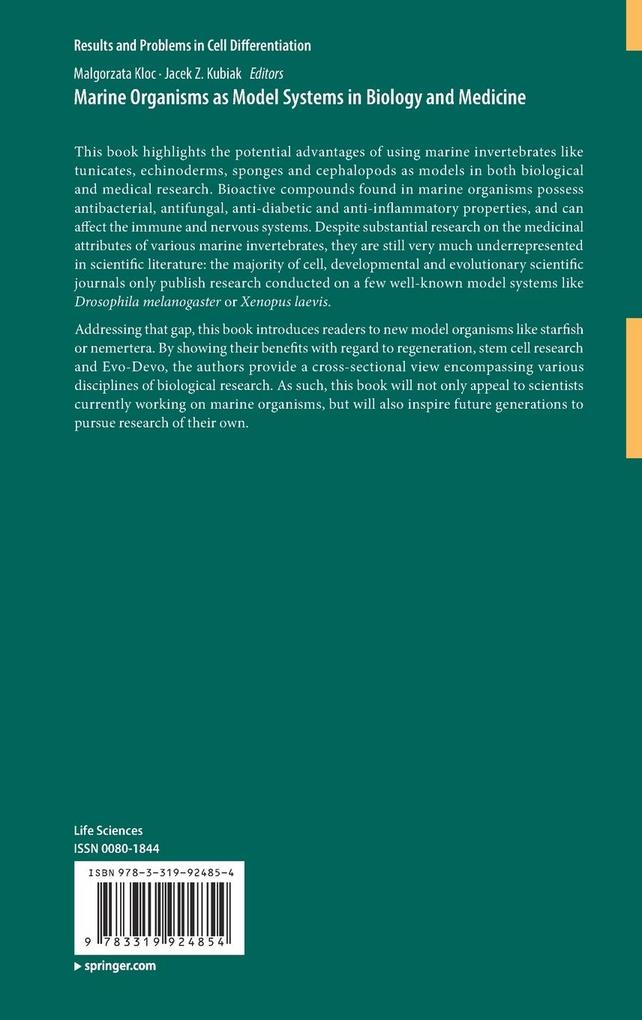 Weitere Ansicht: Marine Organisms as Model Systems in Biology and Medicine