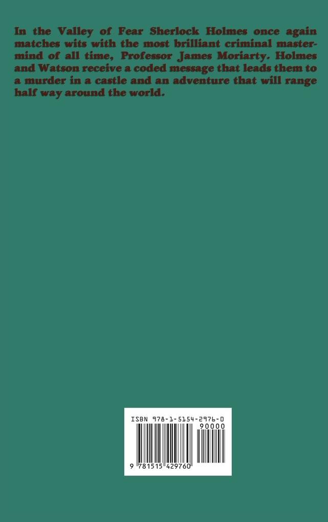 Weitere Ansicht: The Valley of Fear | Arthur Conan Doyle