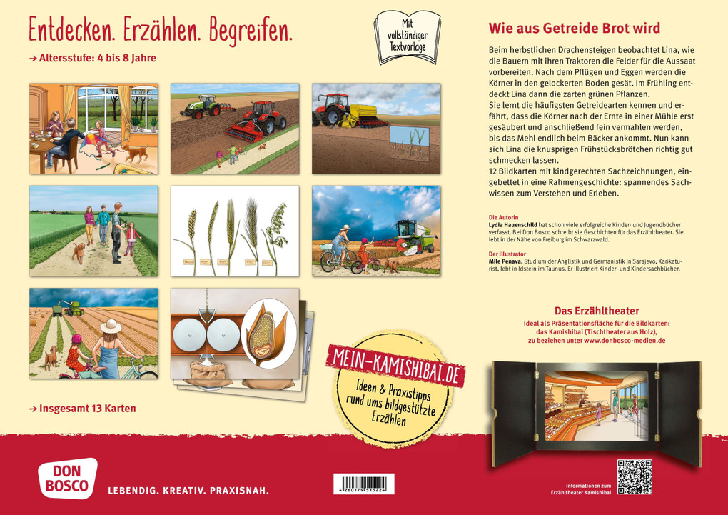 Weitere Ansicht: Wie aus Getreide Brot wird. Kamishibai Bildkartenset. | Lydia Hauenschild
