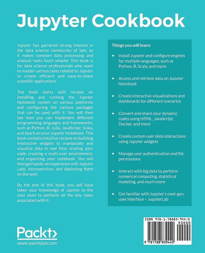 Weitere Ansicht: Jupyter Cookbook | Dan Toomey