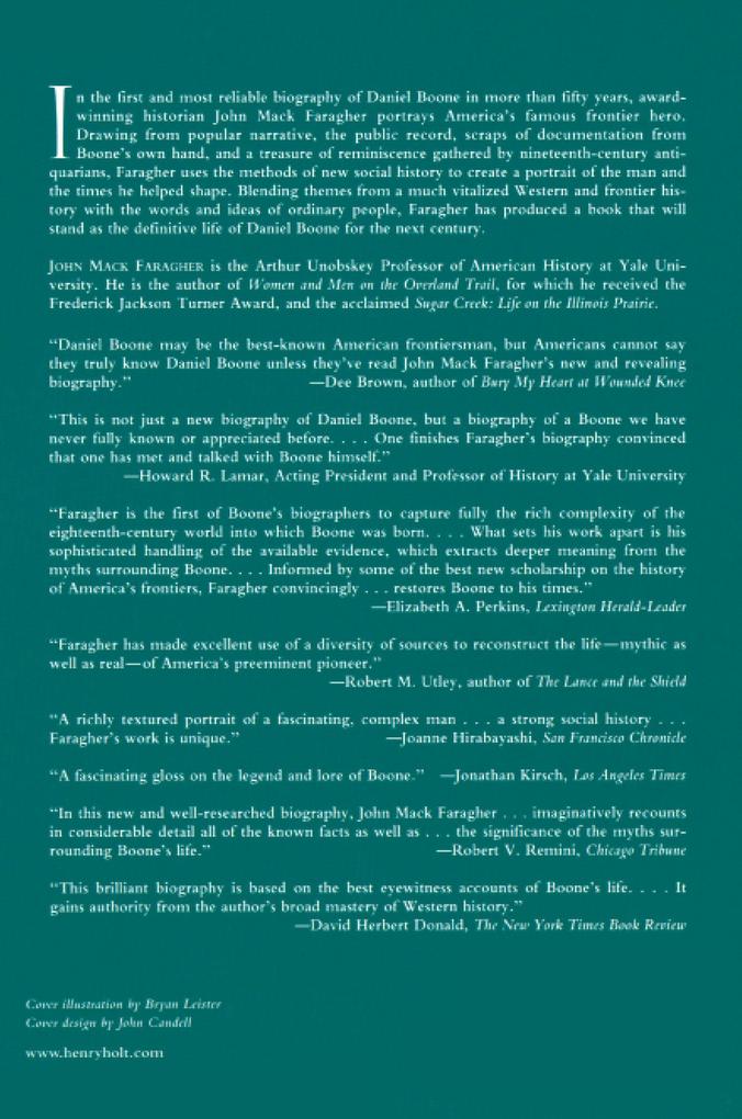 Weitere Ansicht: Daniel Boone | John Mack Faragher