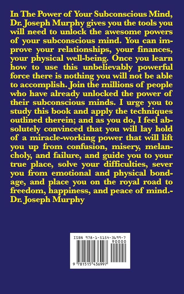Weitere Ansicht: The Power of Your Subconscious Mind | Joseph Murphy