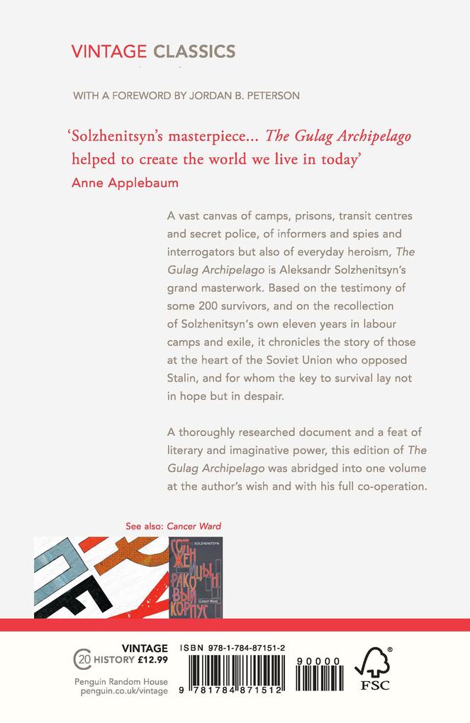 Weitere Ansicht: The Gulag Archipelago (Abridged Edition) | Aleksandr Solzhenitsyn, Alexander Solschenizyn