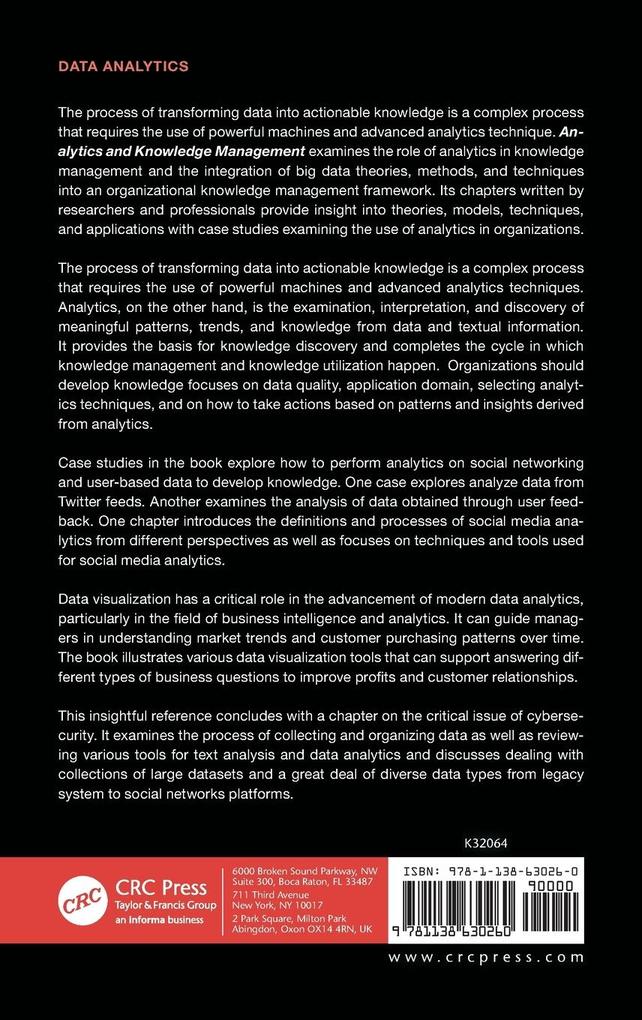 Weitere Ansicht: Analytics and Knowledge Management