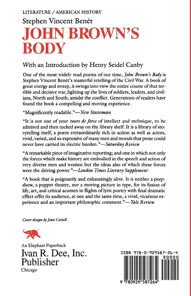Weitere Ansicht: John Brown's Body | Stephen Vincent Benet