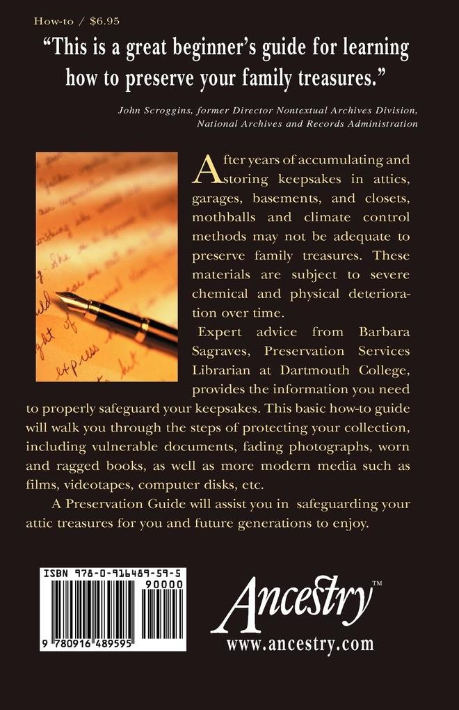 Weitere Ansicht: A Preservation Guide | Barbara Sagraves