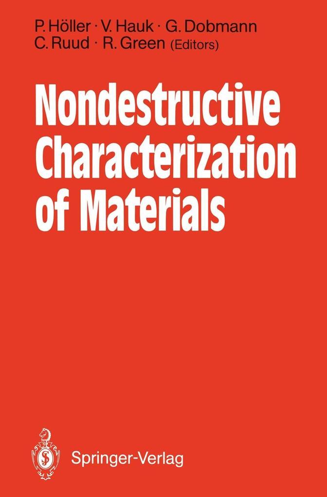 Produktbild: Nondestructive Characterization of Materials