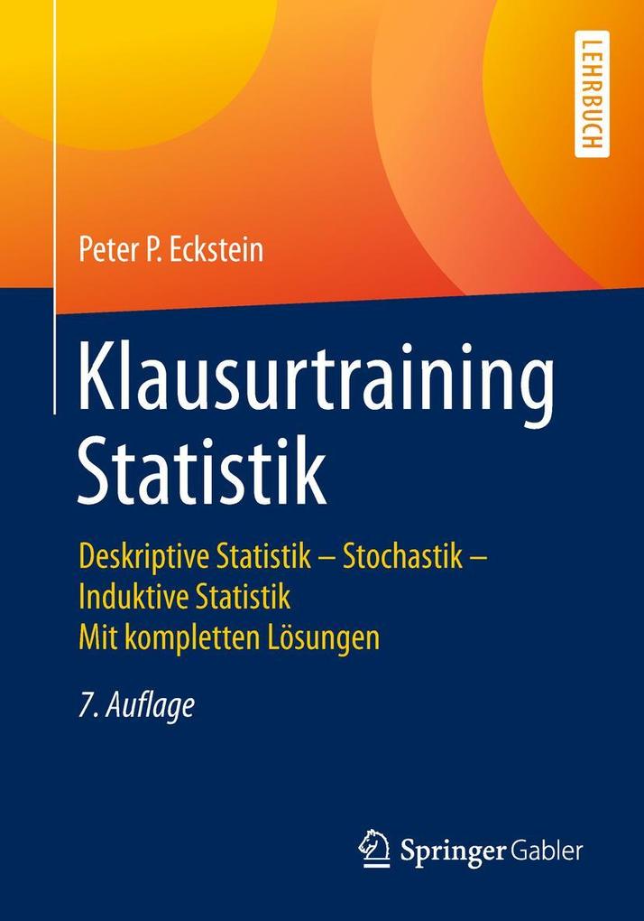 Produktbild: Klausurtraining Statistik | Peter P. Eckstein