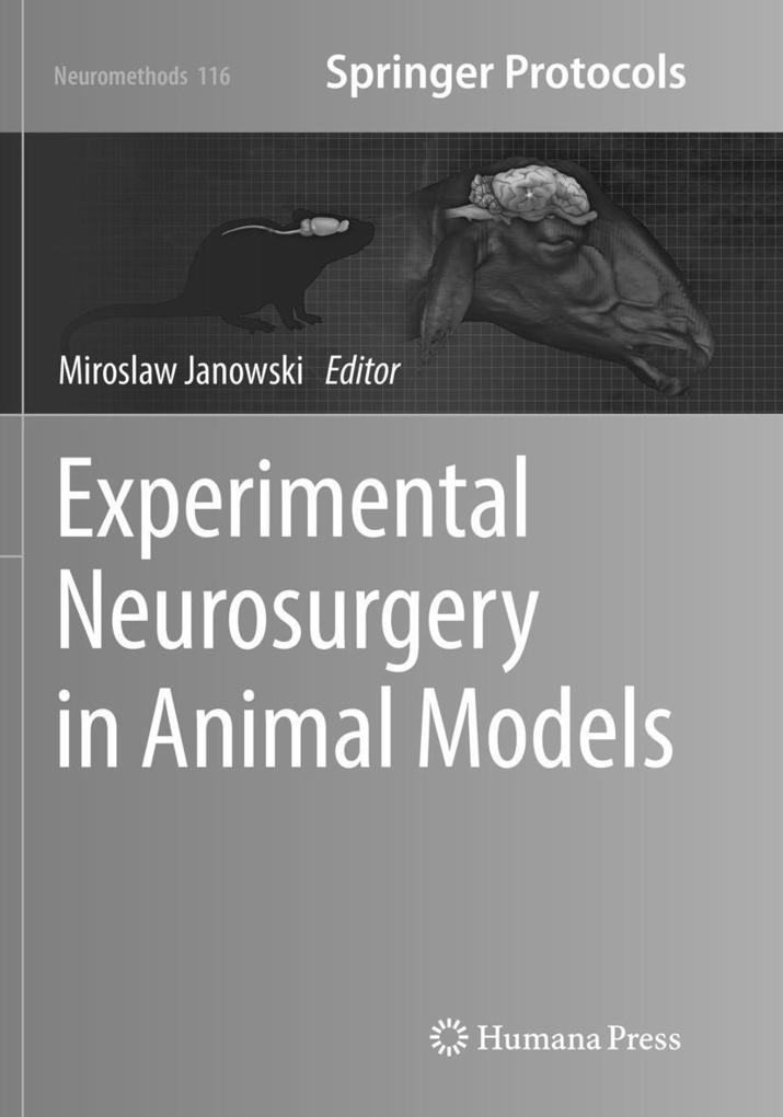 Produktbild: Experimental Neurosurgery in Animal Models