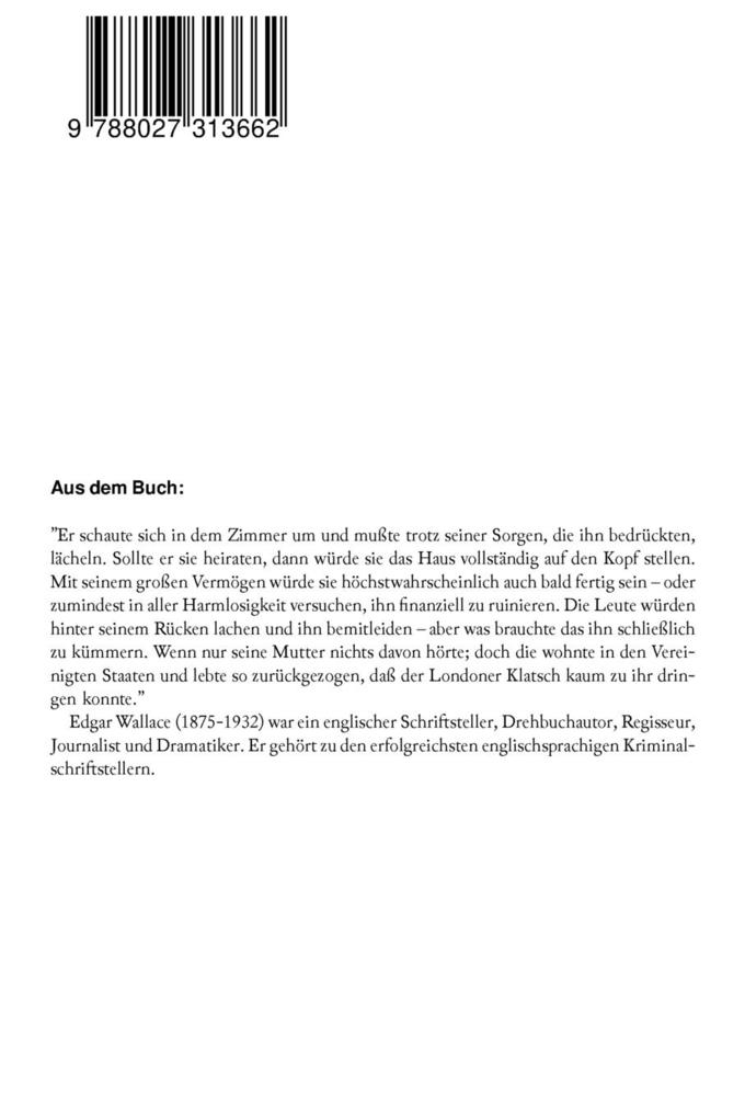 Weitere Ansicht: Die Schuld des Anderen | Edgar Wallace