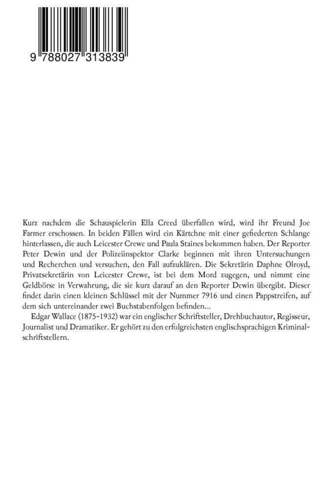 Weitere Ansicht: Gucumatz | Edgar Wallace