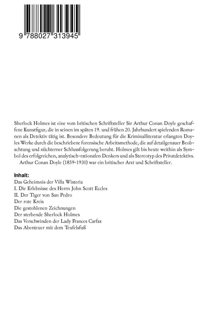 Weitere Ansicht: Sherlock Holmes | Arthur Conan Doyle