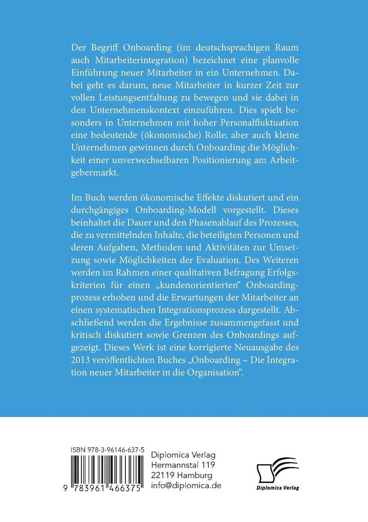 Weitere Ansicht: Onboarding: Erwartungen der Mitarbeiter an einen systematischen Integrationsprozess | Katharina Schmidt