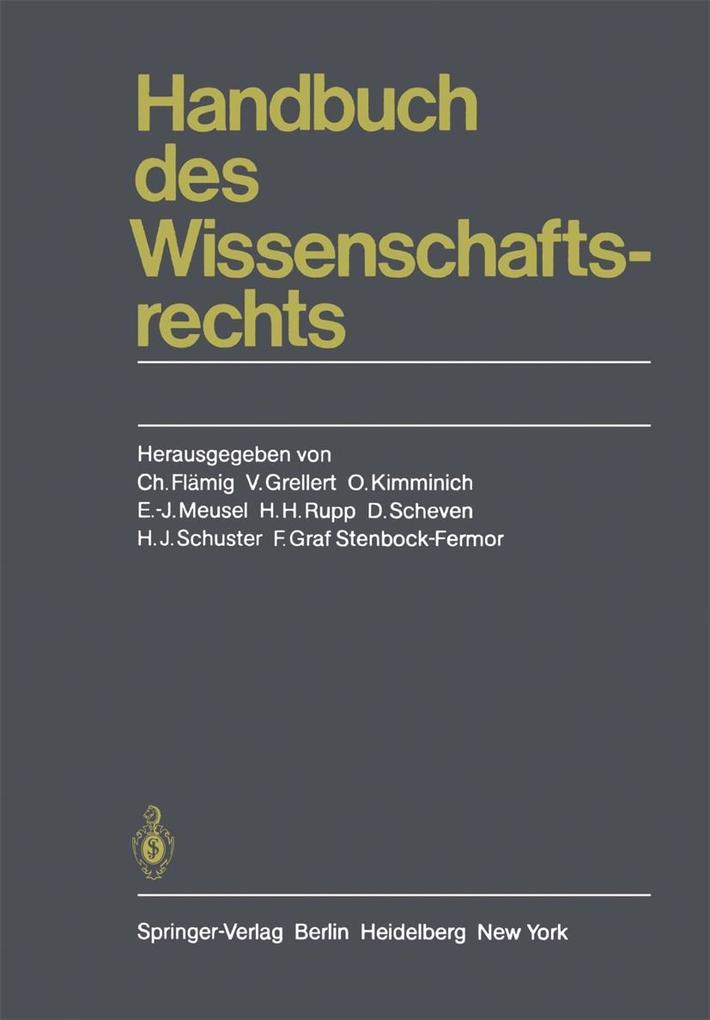 Produktbild: Handbuch des Wissenschaftsrechts