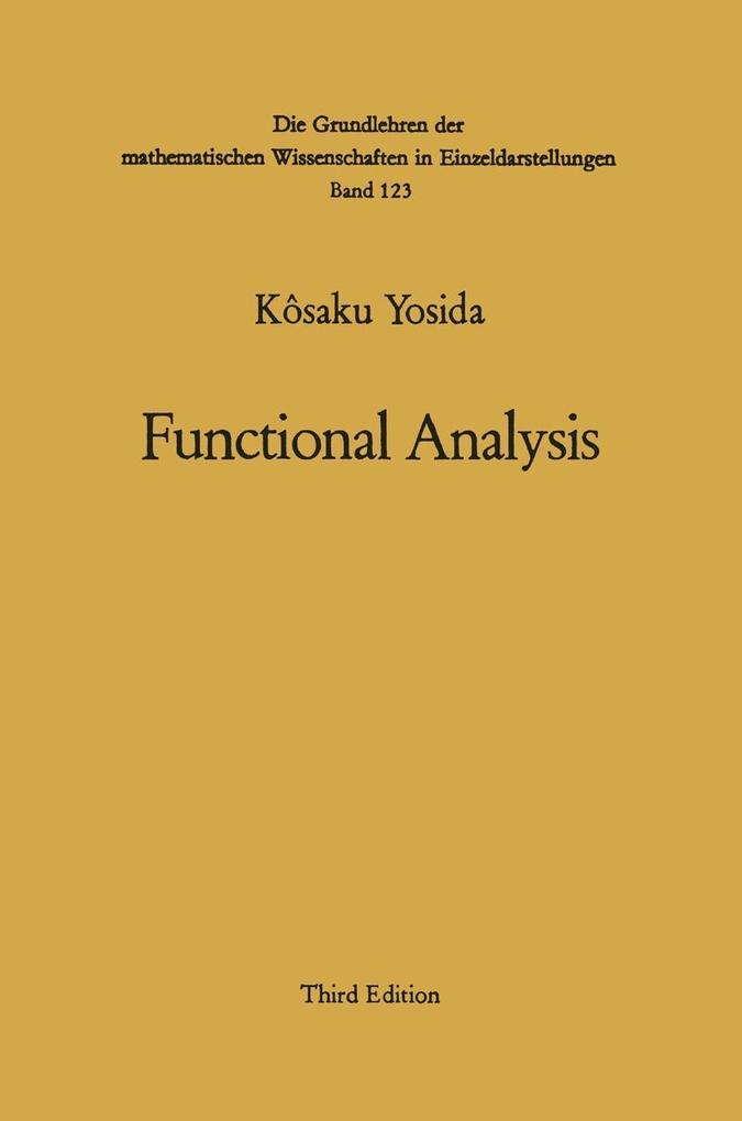 Produktbild: Functional Analysis | Kosaku Yosida