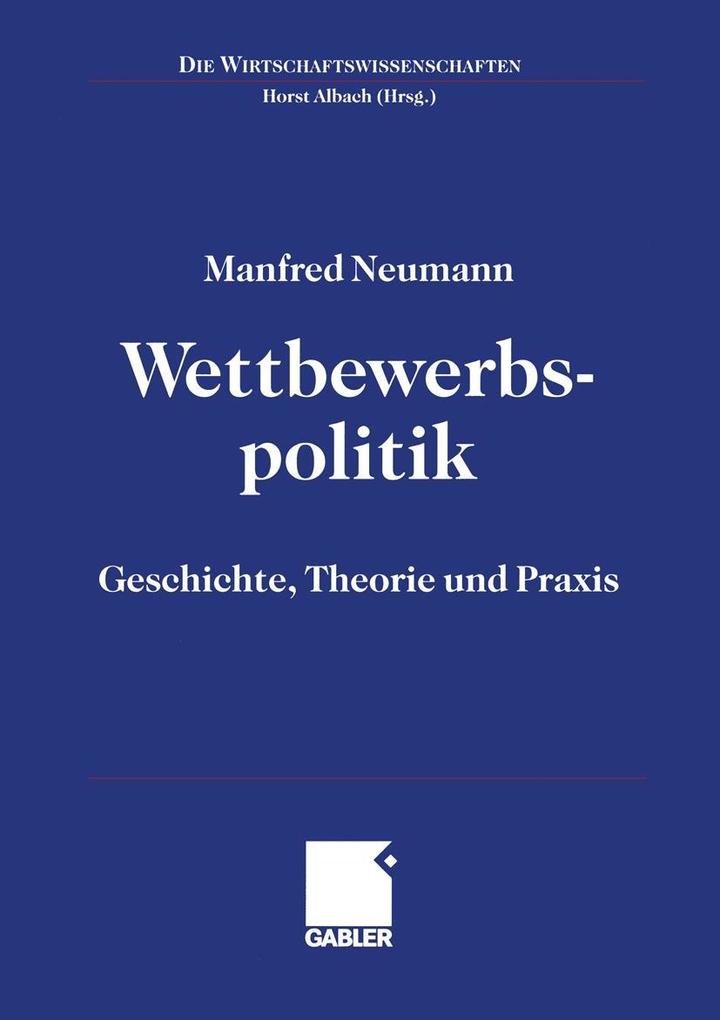 Produktbild: Wettbewerbspolitik | Manfred Neumann