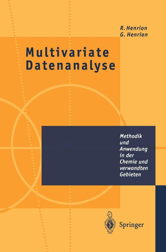 Produktbild: Multivariate Datenanalyse | Rene Henrion, Günter Henrion