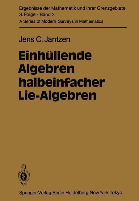 Produktbild: Einhüllende Algebren halbeinfacher Lie-Algebren | J. C. Jantzen