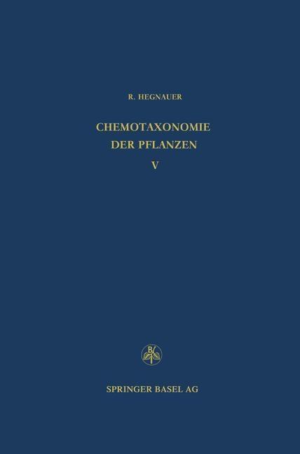 Produktbild: Chemotaxonomie der Pflanzen | R. Hegnauer