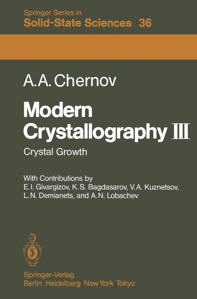 Produktbild: Modern Crystallography III | A. A. Chernov