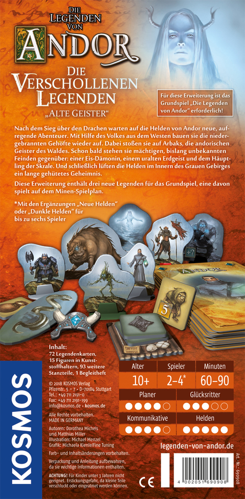 Weitere Ansicht: KOSMOS - Die Legenden von Andor - Die verschollenen Legenden - Alte Geister | Dorothea Michels, Matthias Miller