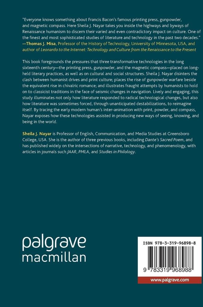Weitere Ansicht: Renaissance Responses to Technological Change | Sheila J. Nayar