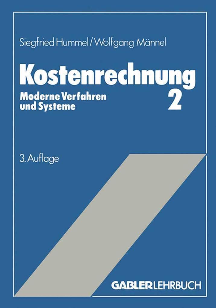 Produktbild: Kostenrechnung 2 | Siegfried Hummel, Wolfgang Männel