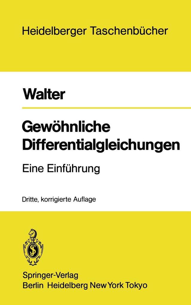 Produktbild: Gewöhnliche Differentialgleichungen | W. Walter
