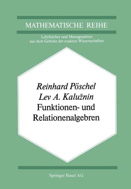 Produktbild: Funktionen- und Relationenalgebren | R. Pöschel