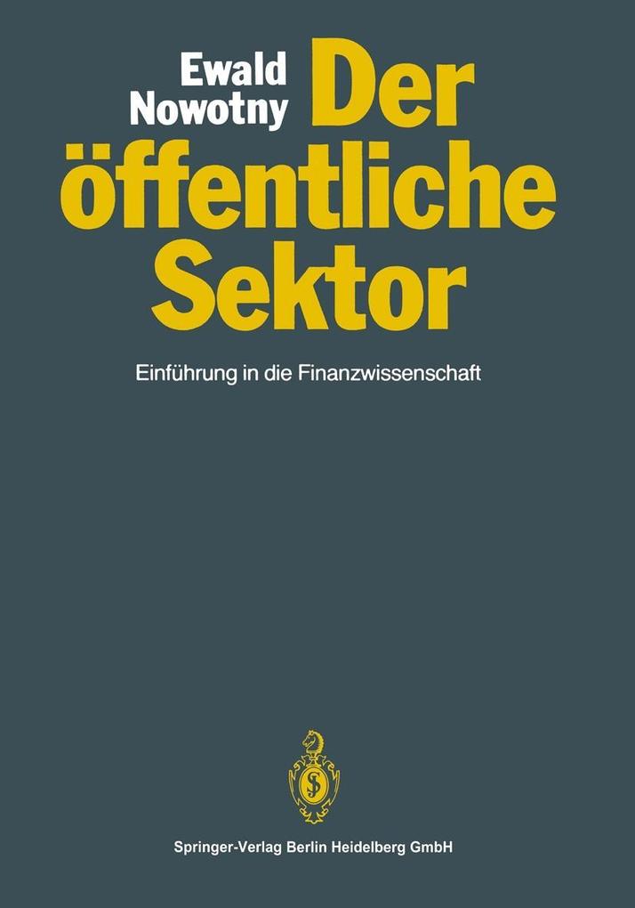 Produktbild: Der öffentliche Sektor | Christian Nowotny