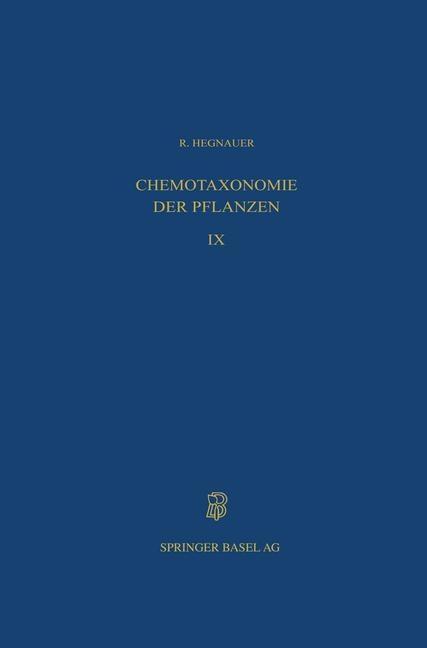 Produktbild: Chemotaxonomie der Pflanzen | R. Hegnauer