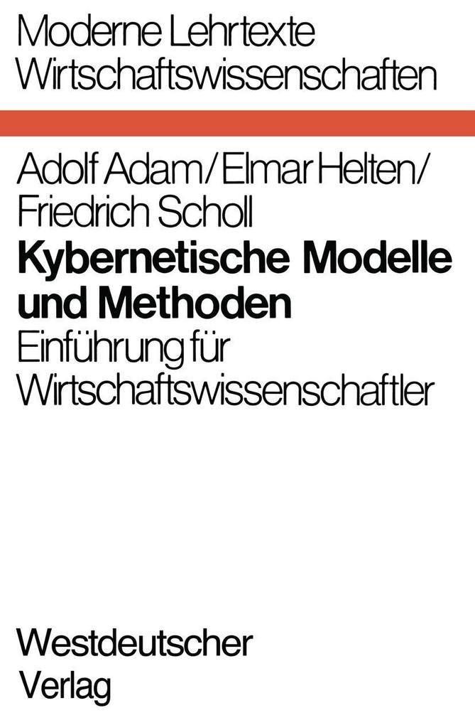 Produktbild: Kybernetische Modelle und Methoden | Adolf Adam