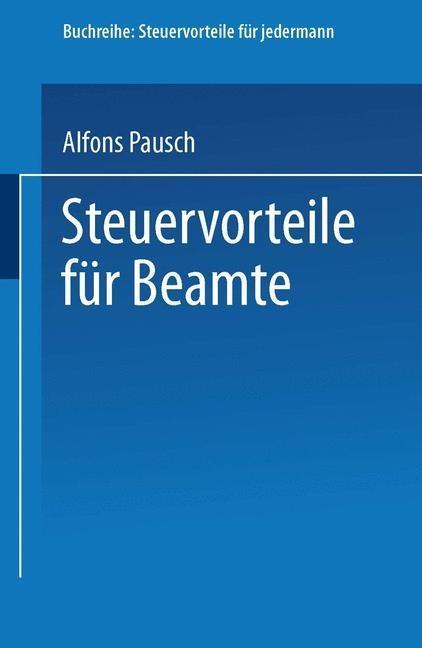 Produktbild: Steuervorteile für Beamte | Alfons Pausch