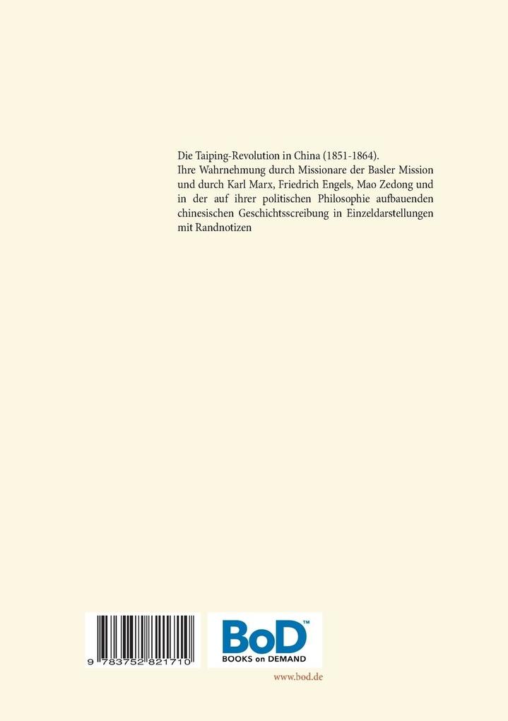 Weitere Ansicht: Die Taiping-Revolution in China (1851-1864) | Karl-Fritz Daiber
