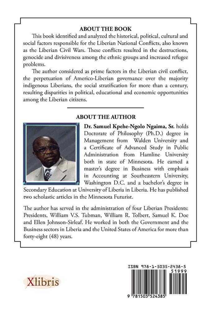Weitere Ansicht: Factors in the Liberian National Conflict | Samuel K. Ngaima Sr.