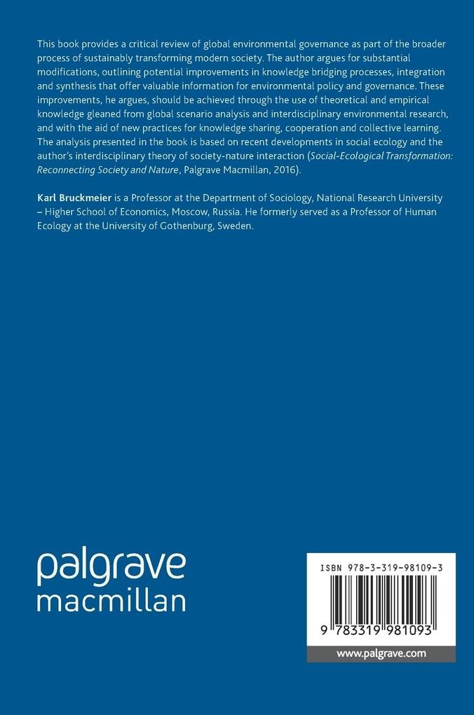 Weitere Ansicht: Global Environmental Governance | Karl Bruckmeier