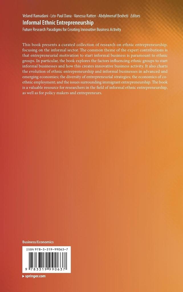 Weitere Ansicht: Informal Ethnic Entrepreneurship